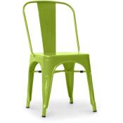 Chaise en acier de salle à manger - Design industriel