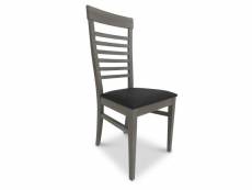 Chaise grise en frêne massif - gabriel - l 48 x l