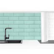 Crédence adhésive - Ceramic Tiles Turquoise Dimension HxL: 50cm x 50cm Matériel: Smart