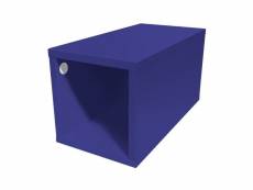 Cube de rangement bois 25x50 cm 25x50 bleu foncé CUBE25-DF