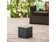 Heissner cube de fontaine de terrasse 31x31x31 cm noir