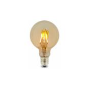 Iluminashop - Ampoule led Filament E27 G125 6W Ambre