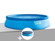 Kit piscine autoportée Intex Easy Set 3,96 x 0,84 m + Bâche de protection