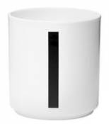 Mug A-Z / Porcelaine - Lettre I - Design Letters blanc en céramique