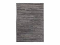Paris prix - tapis en osier à poils courts "bali" gris 80 x 150 cm
