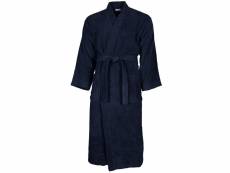 Peignoir de bain mixte 420gr/m² luxury kimono - bleu nuit - 5 - xxl