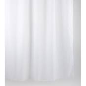 Rideau de douche uni Albin - 200 x 240 cm - Blanc