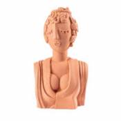 Sculpture Magna Graecia / Bust Poppea - H 45 cm / Terre cuite - Seletti orange en céramique