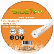 Silex - Bobine fil de coupe dual line 80m x 40mm ø