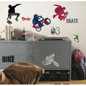 Sport street extreme - Stickers repositionnables sur