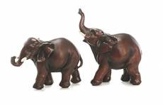 Sunny Toys 13000 Lot de 2 éléphants Assortis Env. 12 cm
