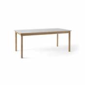 Table à rallonge Patch HW1 / Stratifié Fenix - L 180 à 280 cm - &tradition beige en plastique