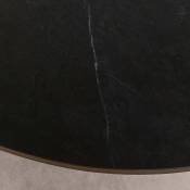 Table Grande Possibilita 220x120cm noire et grès Kare