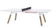 Table Y&M / L 220 cm - Table ping pong & repas - RS BARCELONA blanc en plastique