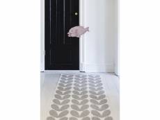 Tapis pour couloir karin gris 70 x 200 cm tapis de salon moderne design par brita sweden