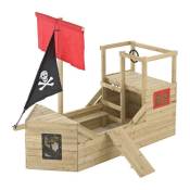 Tp Toys - Cabane bateau pirate Galleon en bois - Naturel