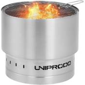 Uniprodo - Brasero extérieur - en acier inoxydable