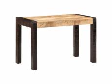 Vidaxl table à dîner 120x60x76 cm bois de manguier solide brut 289652