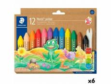 Crayons gras de couleur staedtler noris (6 unités)