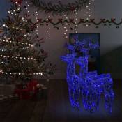 Décorations de Noël de renne 2 pcs 60x16x100 cm Acrylique