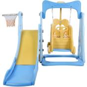 Eosnow - Balanoire grimpante pour enfants et bébés, longue glissade, aire de jeux pour enfants, pour l'extérieur et l'intérieur, style 2 bleu