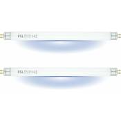 Fsl T5 F6W bl Ampoule de rechange pour Lampe Tue Mouche, Tube uv de 22.6cm pour la Tueur de moustique/Tueur insecte de 12W(2 pièces)