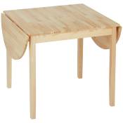 HOMCOM Table de salle à manger pliante ovale en bois