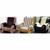 Housse de protection pour fauteuils en pure laine vierge - 2 couleurs