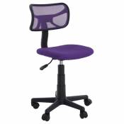 Idimex Chaise de bureau pour enfant MILAN, violet