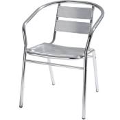 Iperbriko - Chaise en aluminium cm 53 x 54 x h 74