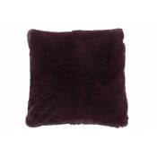 Jolipa - Coussin carré en polyester rouge foncé 45x45cm - Bordeaux
