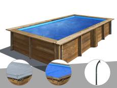 Kit piscine bois Gré Lemon 3,75 x 2,00 x 0,68 m +