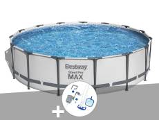 Kit piscine tubulaire Bestway Steel Pro Max ronde 4,57 x 1,07 m + Kit d'entretien