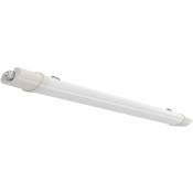 Lampe de garage Lampe LED étanche à l'humidité Lampe de baignoire 60 cm Lampe de sous-sol Plafonnier blanc neutre, 18W 1530lm 4000K