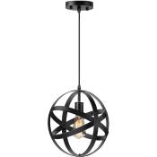 Lampe de Plafond de Globe de Cage de de Boule de en MéTal Industriel pour le Restaurant / Foyer