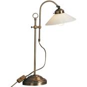 Lampe de table d'écriture antique lampe de lecture éclairage de bureau en laiton antique
