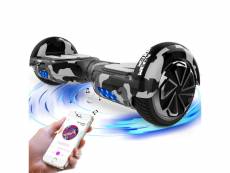 Mega motion hoverboard gyropode bluetooth 6.5 pouces classique, overboard certifié camouflage