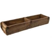 Spetebo - Caisse en bois en forme de brique avec des