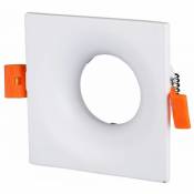 Support de spot LED encastré carré GU10 couleur blanche