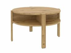 Table d'appoint 45,5 cm x 74,4 cm décor bois chêne artisan - rozaly