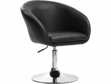 Tabouret de bar en similicuir-fauteuil de bar-tabouret rotatif-hauteur réglable-noir
