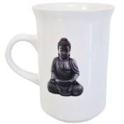 Tasse pour le thé en céramique blanche Bouddha