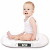 TolleTour Pèse-bébé led pour nouveau-né jusqu'à 20kg Pèse-bébé numérique électronique - Blanc
