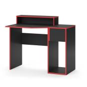 Vicco - Table d'ordinateur "Kron" Noir/Rouge Set 7