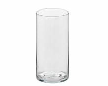 Zelda Bomboniere cylindrique en verre transparent,