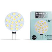 Barcelona Led - Ampoule led G4 2,5W bi-pin plate 12V ac/dc - Blanc Froid - Blanc Froid