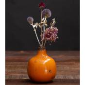 Chehoma - Vase céramique orange 9x10cm - Orange