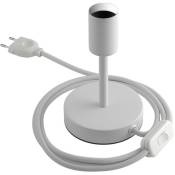 Creative Cables - Alzaluce - Lampe de table en métal 10 cm - Blanc mat - Blanc mat