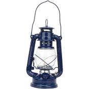 Ej.life - Lampe à pétrole vintage lanterne en fer lampe à huile fête pub décoration cadeau (bleu)