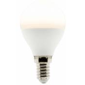 Elexity - Ampoule led sphérique E14 - 5.2W - Blanc chaud - 470 Lumen - 2700K - a++ - Zenitech - Blanc